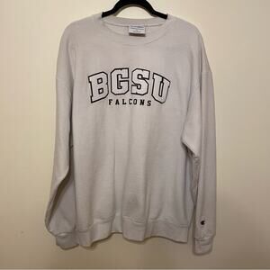 Y2K Vintage Champions XL BGSU Falcons Basketball collegaite cream white brown